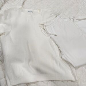 Zara White Lounge Set